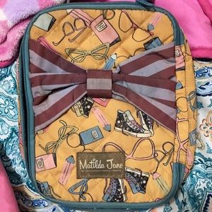 Matilda backpack and lunchbox